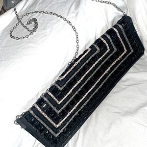 FREE w/ 25$+ Purchase Urban Expressions Beaded Front Long Statement Clutch